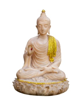 Buddha image on white background isolate