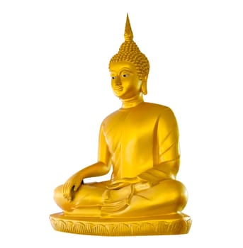 Buddha image on white background isolate