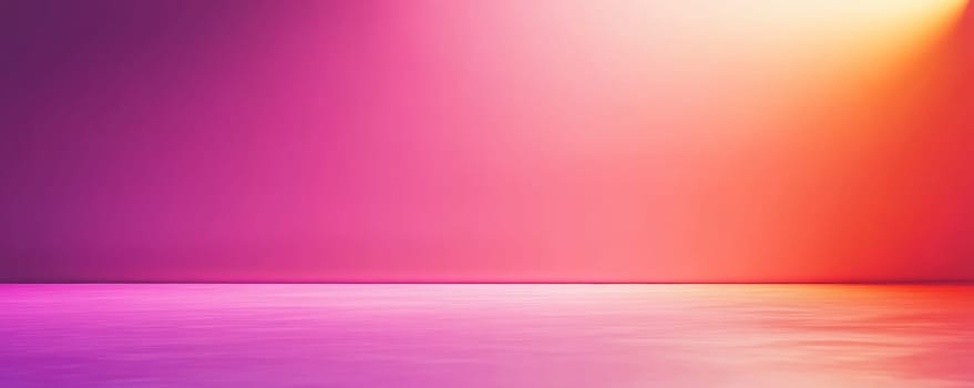 Colorful gradient background with reflection.