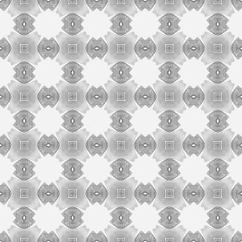Hand drawn green mosaic seamless border. Black and white mesmeric boho chic summer design. Textile ready emotional print, swimwear fabric, wallpaper, wrapping. Mosaic seamless pattern.