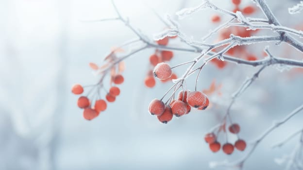 A Branch with Vibrant Red Berries Hanging in Abundance.