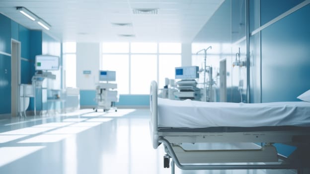 Medical Setting with a Comfortable Bed and Essential Equipment.