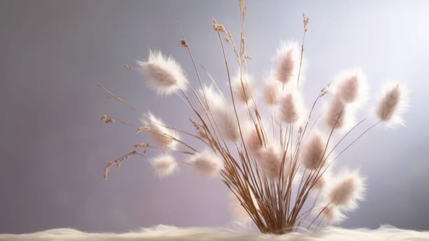 A Beautiful Bouquet of White Blossoms in a Delicate Vase.
