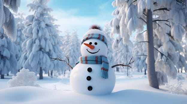 A Frosty Figure in a Winter Wonderland.