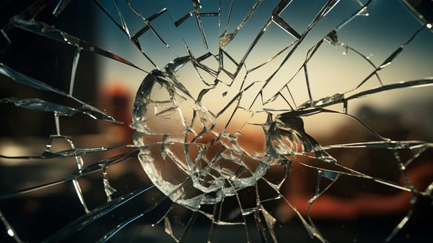 A Shattered View of a Setting Sun.