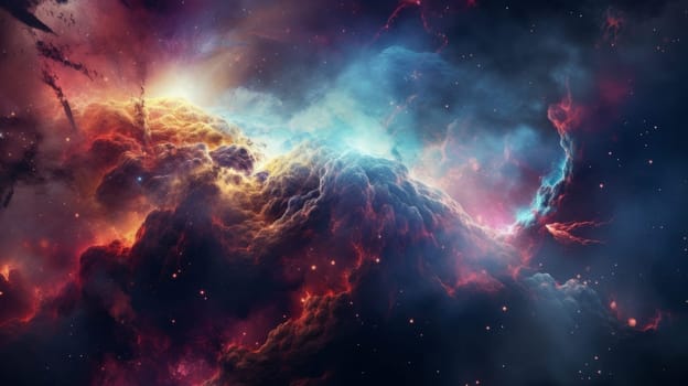 A Colorful Space Filled With Stars and Clouds.
