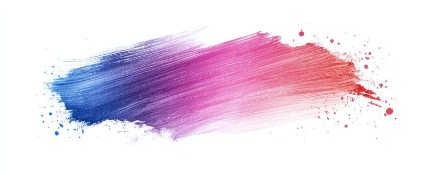 Vibrant brush stroke with watercolor texture for creative design projects.
