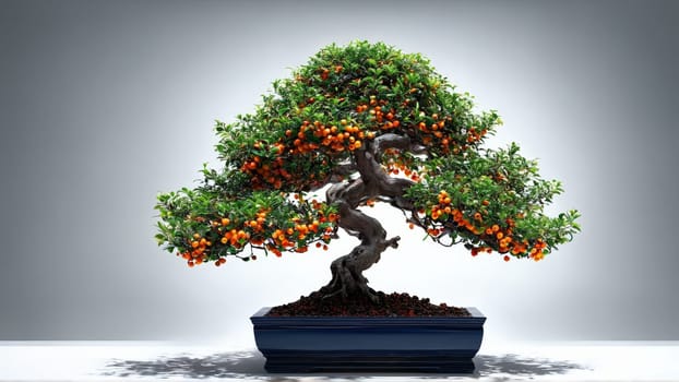 Abstract background with bonsai tree