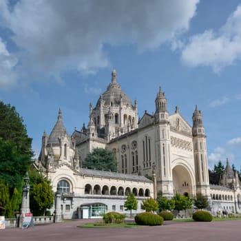 The Basilica Sainte Therese of Lisieux, Calvados department, France. High quality photo