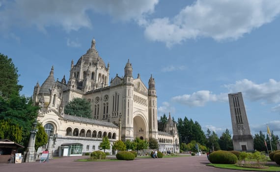 The Basilica Sainte Therese of Lisieux, Calvados department, France. High quality photo