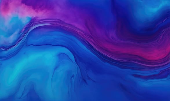 A digital painting showcasing a mesmerizing blend of blue and purple hues. The colors are swirled and layered, creating an ethereal and abstract effect.