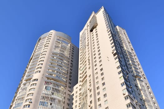 The Modern multi-storey residential building in Moscow, Russia