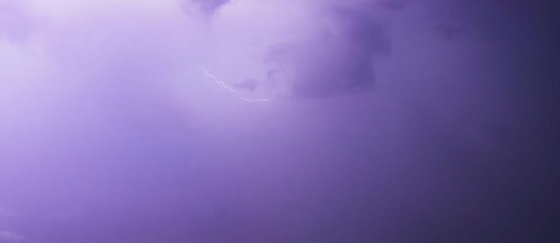 Shot of the lightning in the night sky