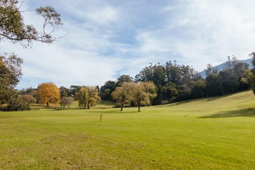 Warburton Golf Club on a cool autumn day in Victoria, Australia