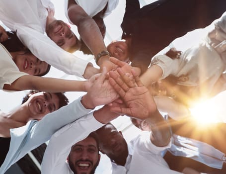 close up. portrait of a large group of diverse business people.