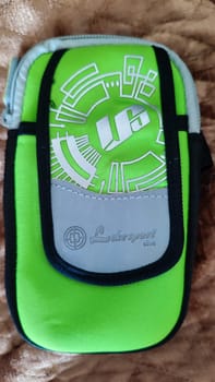 09 March 2024 Beer-Sheva Israel,mobile phone case accessories objects cardboard packaging. High quality photo