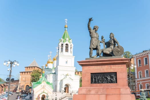 dome kremlin city pozharsky architecture church tourism russia brick minin monument landmark