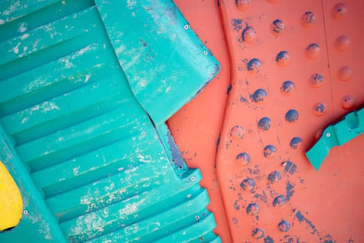 Full frame shot of multicolored plastic waste. An abstract representation of environmental waste. Closeup of a plastic waste pile.
