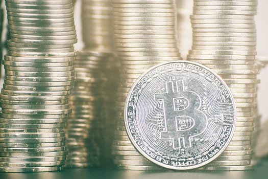 Rise of cryptocurrency. Large amount of bitcoin. Is it worth investing in crypto.