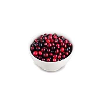 Cranberries small and round with a deep red color and glossy skin piled in a. Food isolated on transparent background