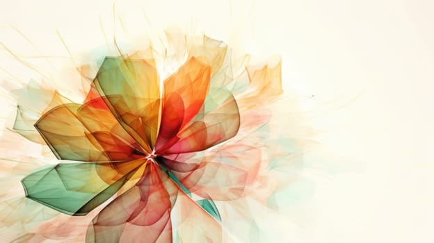 Watercolor abstract design for background of wedding or buzzy social media banner generative AI