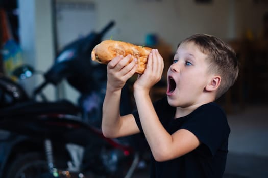 Portrait boy. Happy childhood, sincere emotions, joy of life, family education.