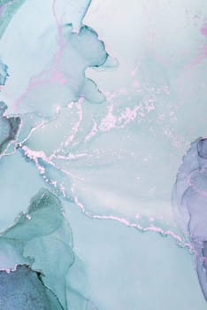 Vibrant pastel watercolors blend seamlessly, showcasing soothing teal, pink, and silver hues that evoke tranquility and artistic inspiration in any space.