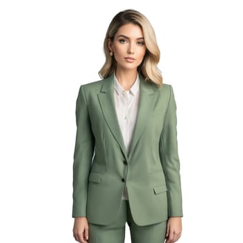 Social Activist thought provoking close up of a millennial entrepreneur attending a sustainability conference wearing. People studio portrait isolated on transparent background