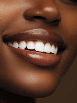close up smile of a black woman with great teeth