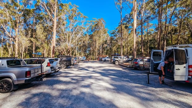 Narooma mountain bike trails near Dalmeny in New South Wales south coast, Australia