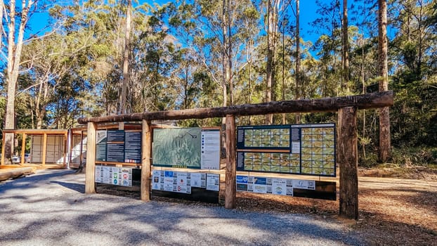 Narooma mountain bike trails near Dalmeny in New South Wales south coast, Australia