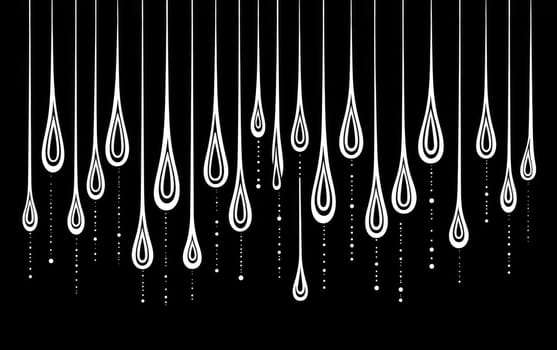 Abstract Background. White curved lines on dark background. A minimalist design characterized by sinuous white lines over a black background.