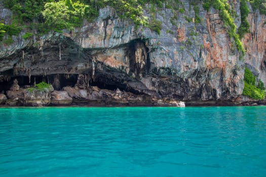 Mountain rocks at island in Phuket, Thailand.