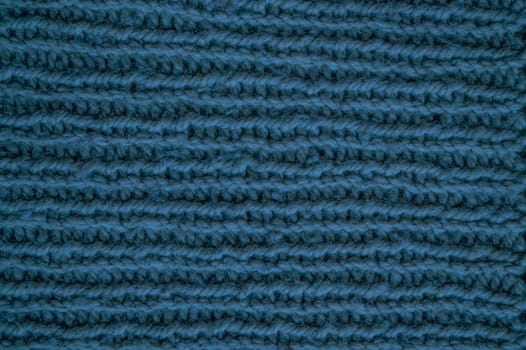 Fiber Knitted Sweater. Abstract Woolen Texture. Jacquard Xmas Background. Knitted Sweater. Blue Linen Thread. Scandinavian Warm Print. Closeup Decor Garment. Macro Knitted Blanket.