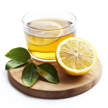 Cold Cure: Hot Tea with Lemon. High quality photo