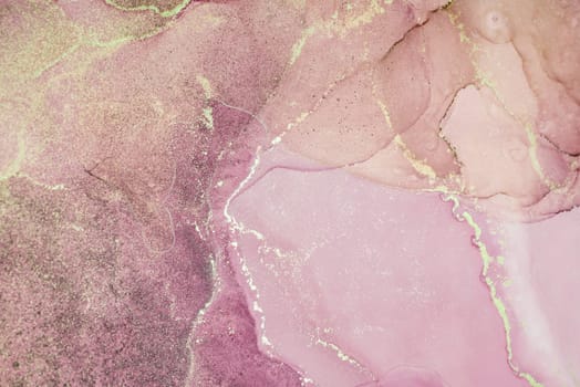 This artwork features gentle pink and lavender hues with flowing patterns and subtle golden accents, creating a soothing and elegant atmosphere suitable for various decor styles.