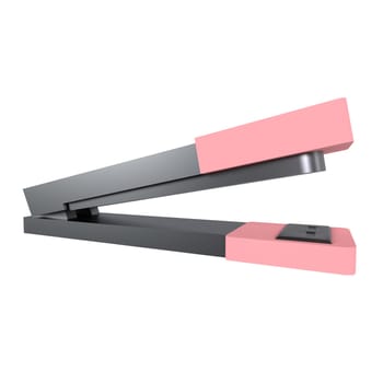 A contemporary stapler design showcases sleek lines and minimalistic style on a desk.