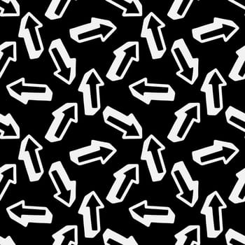 Seamless pattern with cursor on a white background illustration