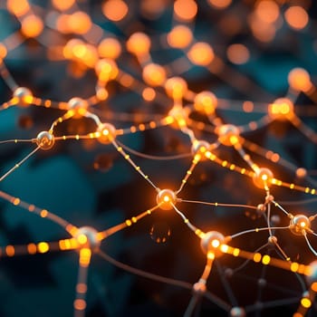 The image showcases a vibrant network of glowing connections showcasing the interconnectivity of modern technology, creating a sense of depth and innovation in a digital landscape.