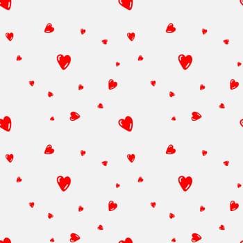 Seamless pattern with red darts in doodle style. High quality illustration