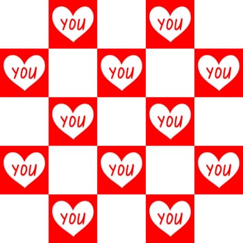 Valentines Day Seamless Background. Valentine pattern illustration