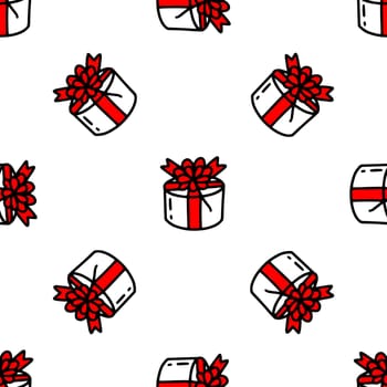 Seamless pattern with cute berries illustration