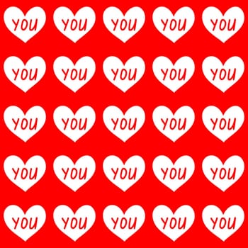 Valentines Day Seamless Background. Valentine pattern illustration