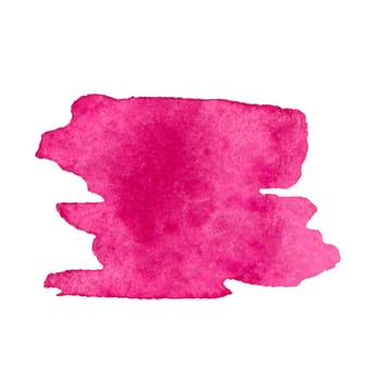 pink watercolor brushstroke hand-drawn watercolor illustration. Design for printing, greeting cards, packaging, invitations