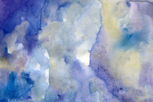 Deep blue gradient watercolor digital paper