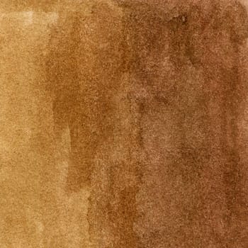 Watercolor gradient brown background with brush strokes and smudges. Hand-drawn illustration