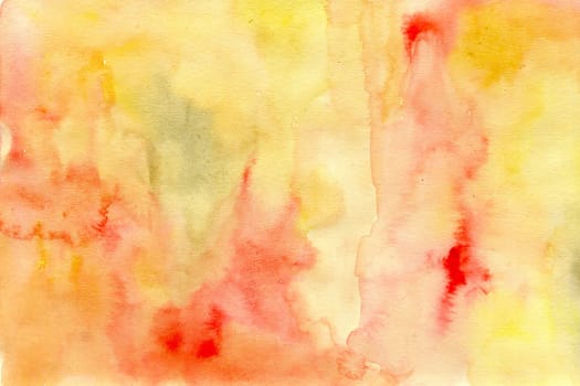 Pink-Yellow watercolor paper background texture