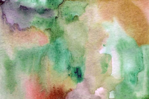 Gradient Orange green watercolor paper background texture