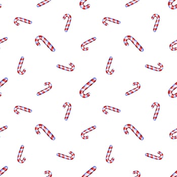 Christmas seamless pattern with cane lollipop. Christmas pattern