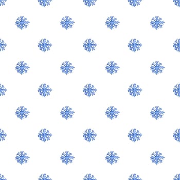 seamless Christmas pattern with snowflakes on a white background